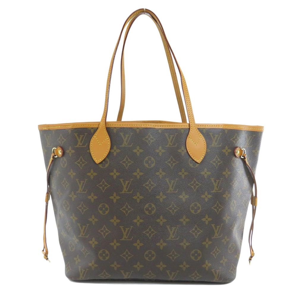 Louis Vuitton Canvas Monogram Bag Neverfull Tote Brown